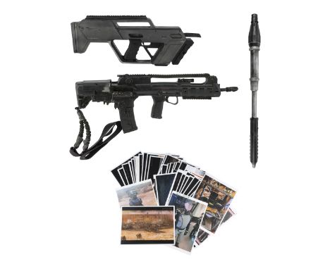 HALO (T.V. SERIES, 2022) - APS UAR Rifle, Stunt Gun, Baton and Season 1 Printed Concept Artwork Folder - An APS UAR rifle, st