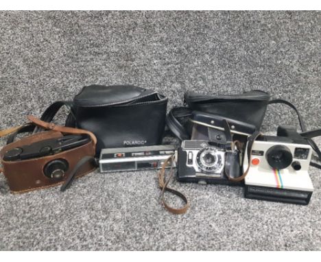 Vintage aqfa Optima-parat camera Polaroid land camera beck anastigmat camera etc