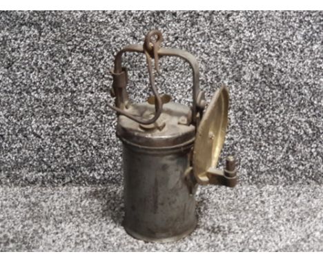 Vintage carbide miners lamp made by  crestella engineering co. Leeds