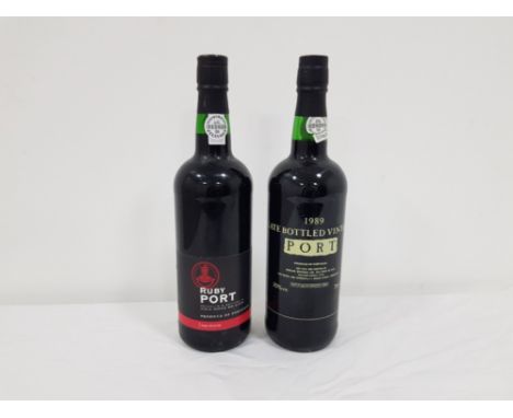 1989 late bottled vintage port together with ruby port