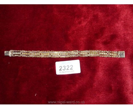 A 9ct. gold gate Bracelet