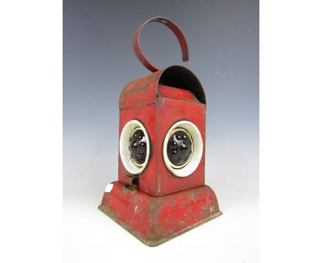 A Kenyons patented 'Akenco' road danger light