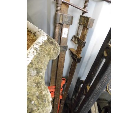 Four sash clamps