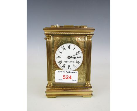 A Mappin and Webb brass carriage clock (a/f)