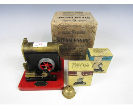 A vintage Signalling Equipment Ltd Standard model No.1540 live steam engine, in original carton, with Model Fan and Grindston