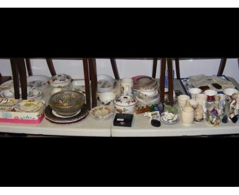 A generous quantity of collectable ceramic and glassware, including pieces of Royal Worcester 'Evesham', etc. 