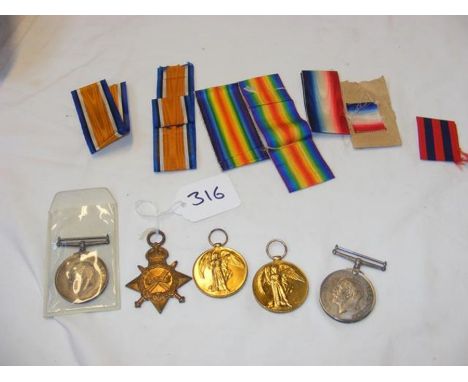 A selection of war medals in original box CONDITION REPORTL9270 H WHITTINGTON 0.S.3  RNL4771 R WHITTINGTON O.S.3 RN