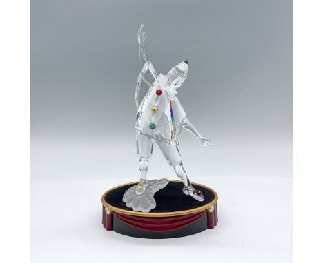 First piece of the Masquerade trilogy. A clear crystal figure with a frosted face, and colored crystal pompoms. Swarovski mar