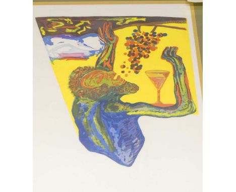 Duccio Berti (Italian b.1943) - Untitled, lithograph, 60 x 47cm