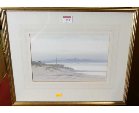 Frederick John Widgery (1861-1942) - View from Exmouth, gouache, signed lower left, 18 x 27cmPainting &amp; frame both in exc
