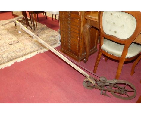 An early 20th century manual drill seed