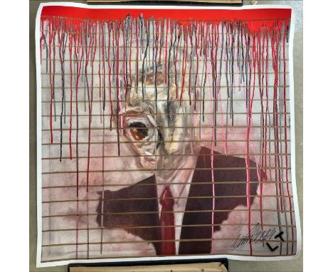 Lincoln Townley (Born 1972)
'City Boy in Soho'
limited edition print in colours, signed by the artist (2015)
60 x 60cm unfram
