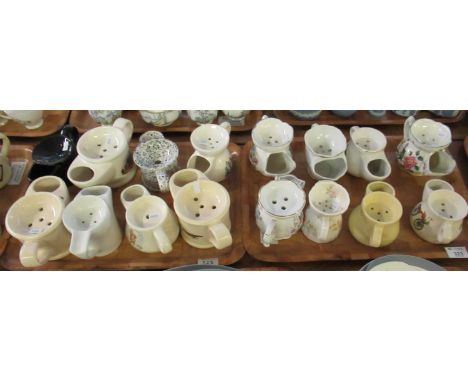 Four trays of novelty ceramic shaving mugs with varying designs. (4)(B.P. 21% + VAT) 
