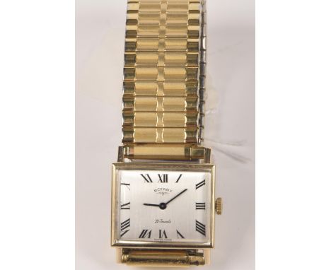 A Rotary 21 jewels quartz wristwatch 