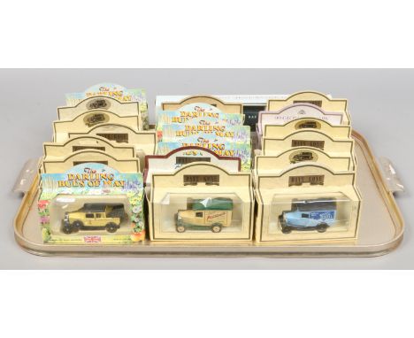 A collection of boxed Lledo Diecast model vehicles.