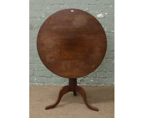 A Georgian mahogany snap top tripod table.