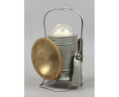 A vintage Ever Ready railway signal lantern.
