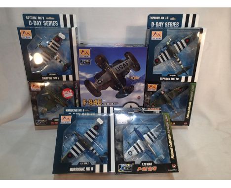 Seven boxed Easy-Model 1/72 scale models, new old stock, excellent condition. UK P&amp;P Group 1 (£16+VAT for the first lot a