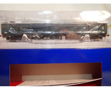 OO scale Heljan 89921, class 128, Parcels Service railcar, BR blue, M55990, near mint, boxed. UK P&amp;P Group 1 (£16+VAT for