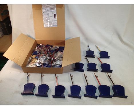 DCC Concepts cobalt-s, twelve switches with locking leavers, plus extra switches, wiring etc. UK P&amp;P Group 3 (£30+VAT for