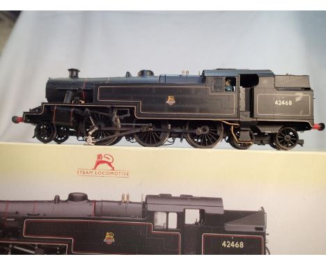 OO scale Hornby R2636, Stanier 4MT, 42468, black, early crest, requires attention, spares/repair. UK P&amp;P Group 1 (£16+VAT