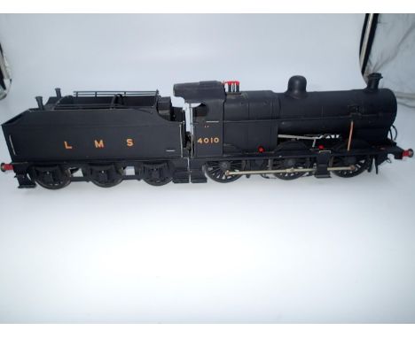 Gauge one kit built class 4F, 2 rail fine scale, finished in matte black, LMS, 4010, built and finished to a good standard, m