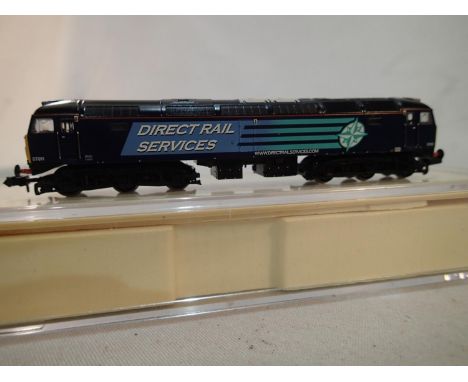 N gauge, Bachmann class 57, Direct Rail Services, 57011, no paperwork, near mint, wrong box. UK P&amp;P Group 1 (£16+VAT for 