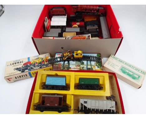 Quantity of rolling stock and three unbuilt kits to include Airfix, Vollmer and Ratio. UK P&amp;P Group 2 (£20+VAT for the fi