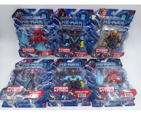 He-Man-Motu-Mattel, six boxed Netflix Motu figures in excellent condition in excellent boxes. UK P&amp;P Group 2 (£20+VAT for