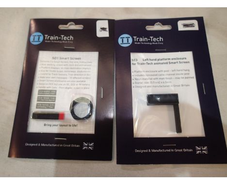 Train Tech smart screen with left hand platform enclosure, OO gauge, as new, ex shop stock. UK P&amp;P Group 1 (£16+VAT for t