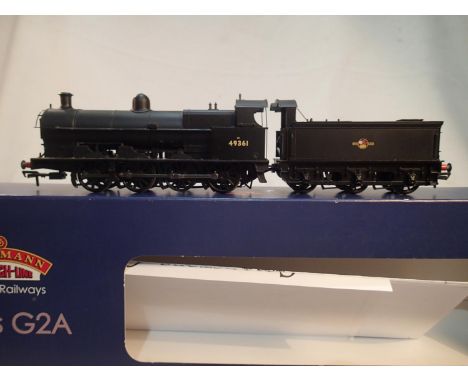 OO scale Bachmann 31-477 DC, class G28, 49361, black, late crest, detail fitted, excellent condition, box with wear. UK P&amp