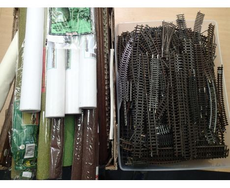 Quantity of OO scale track, plus scenics, backscenes etc, also display track and case. Not available for in-house P&amp;P
