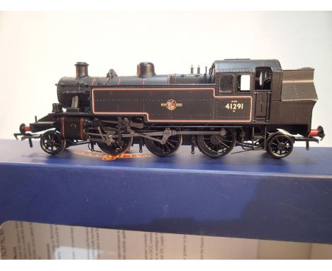 OO scale Bachmann 31-441 DC, Ivatt tank, 41291, black, late crest, DCC fitted, near mint, boxed. UK P&amp;P Group 1 (£16+VAT 