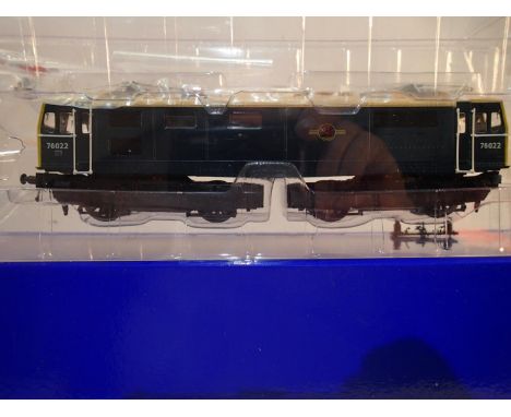 OO scale Heljan class 76, blue, yellow ends, E76022, late crest, near mint, boxed, Olivias Trains Exclusive. UK P&amp;P Group
