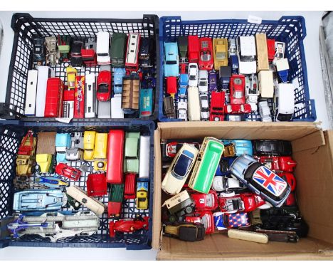 Approximately 100 unboxed, playworn diecast models to include Corgi, Bburago, Matchbox and similar. UK P&amp;P Group 3 (£30+V