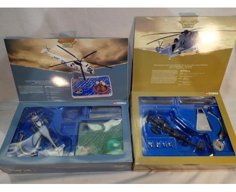 Two boxed Corgi Aviation Archive helicopters in excellent condition, boxes are good with light storage wear. Landing module a