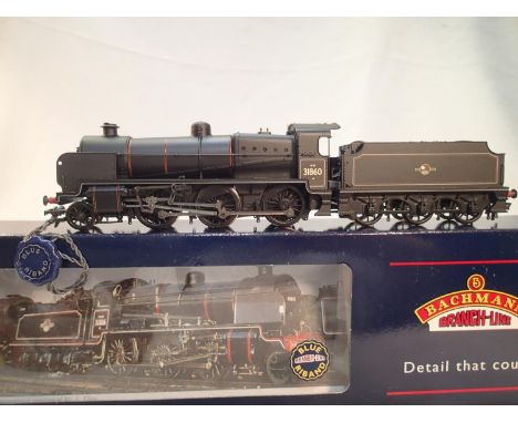 OO scale Bachmann 32-151, N class, 31860, BR lined black, early crest, near mint, box with wear. UK P&amp;P Group 1 (£16+VAT 