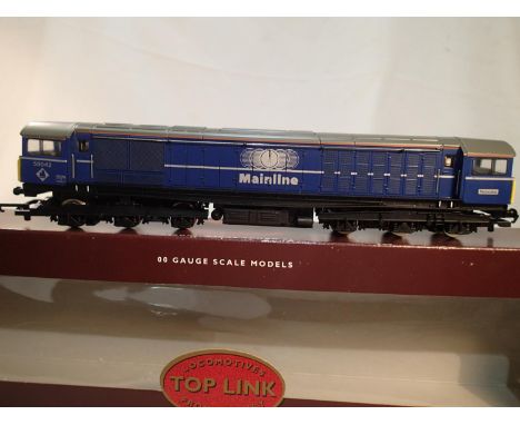 OO scale Hornby R2011C, class 58, Petrolea, 58042, Mainline blue livery, near mint, storage wear to box. UK P&amp;P Group 1 (