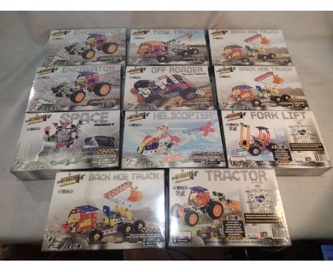 Eleven Construct It kits, various models, all factory sealed. UK P&amp;P Group 2 (£20+VAT for the first lot and £4+VAT for su