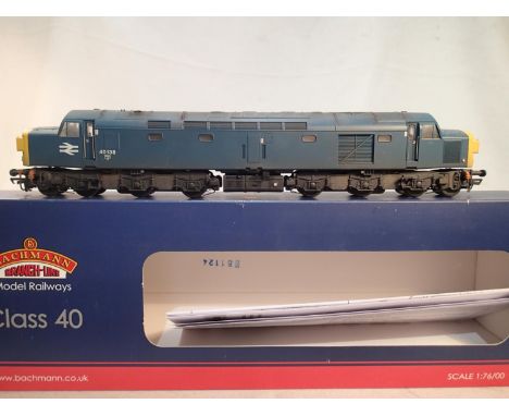 OO scale Bachmann 32-483, class 40, refinished and weathered to 40138, BR blue, by Bens Resprays, excellent condition, storag
