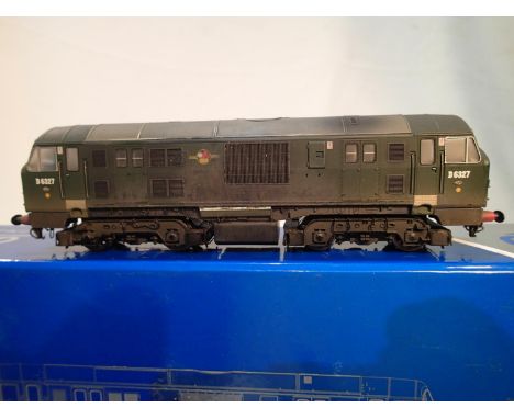 OO scale Dapol 4D-012-000, class 22 diesel, renumbered to D6327, weathered, Bens Resprays, DCC fitted, detailed, excellent co