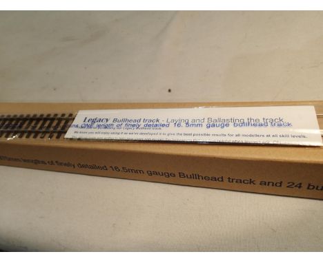 OO scale Bullhead flexi track, twelve lengths, by Legacy DC Concepts, boxed, as new. UK P&amp;P Group 2 (£20+VAT for the firs