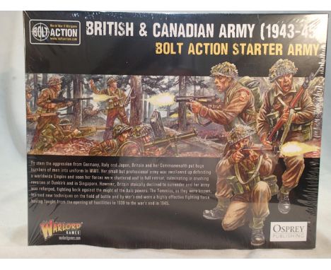Bolt Action WWII British and Canadian army starter pack from Warlord games, sealed as new. UK P&amp;P Group 1 (£16+VAT for th