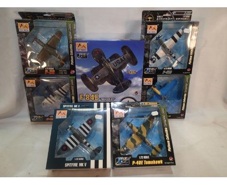 Seven boxed Easy-Model 1/72 scale models, new old stock, excellent condition. UK P&amp;P Group 1 (£16+VAT for the first lot a