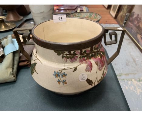 A J DEFIRES &amp; SONS ART NOUVEAU TWIN HANLDED POT 