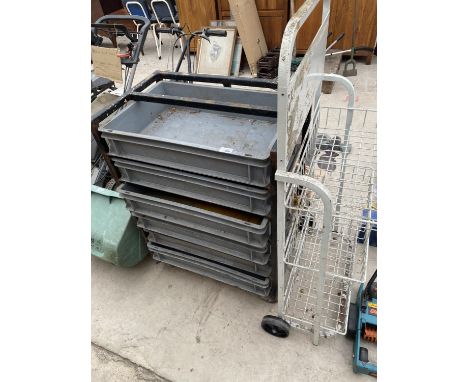 A BASKET RACK AND A TOOL RACK 