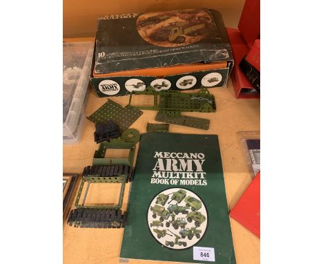 A MECCANO ARMY MULIKIT ETC 