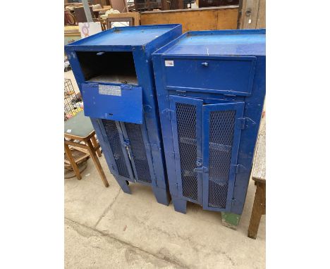 TWO METAL TOOL CABINETS 
