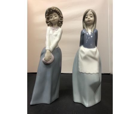 TWO NAO FEMALE FIGURINES 