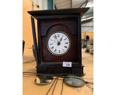 A WALL CLOCK FACE AND MECHANISM WITH ENAMEL DIAL 
